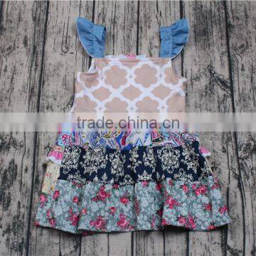 Adorable Quality Cotton Colorful Dresses Designer Baby Clotheing Sale Boutique Baby Clothes photo-2