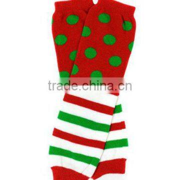 2014 baby leg warmers dot and stripe pattern