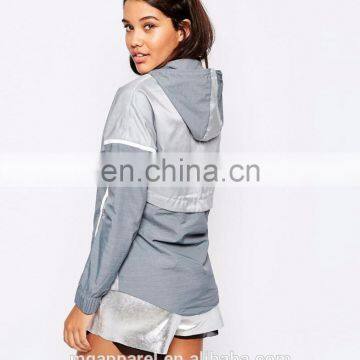 Custom Wholesale Fashion Windbreaker Jackets Women 2016 photo-3