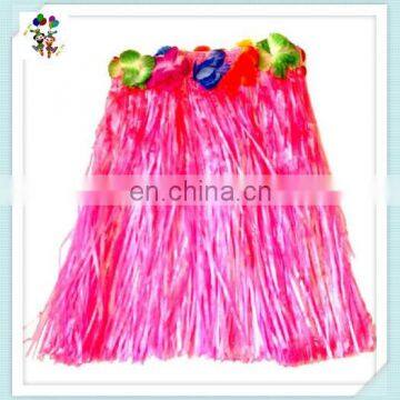 Cheap Party Rainbow Colors Sexy Hawaiian Hula Grass Skirts HPC-0998 photo-2