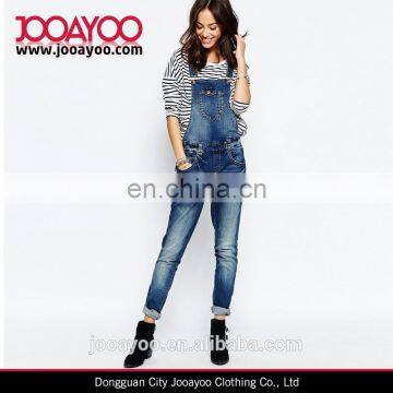 Classic Design Functional Pockets Adjustable Buckle Straps Slim Fit Overalls