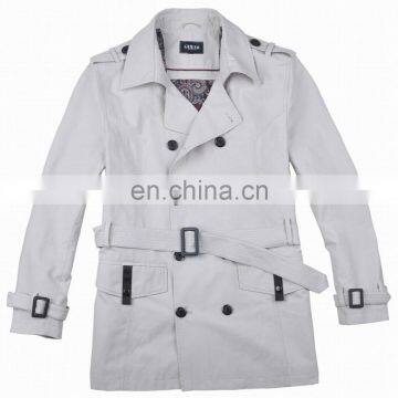 lastest fashion mens cotton trench style classic overcoat for men