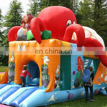 inflatable octopus obstacle combo