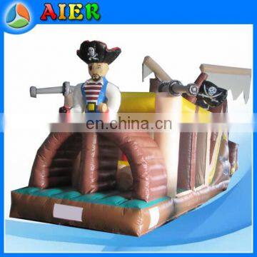 Pirate Ship Type Inflatable Obstacle Course Inflatable Pirate Boat inflatable pirate tunnel