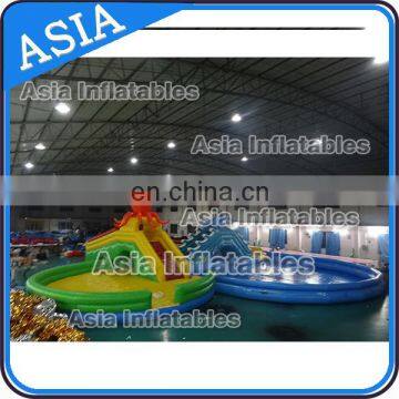 Commercial 15m Big Portable Inflatable Water Park , Inflatable Water Park