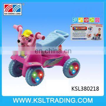 Nice design outdoor plastic walker baby with light and music