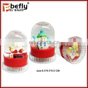 4 kinds mixed christmas snow water ball with candy container