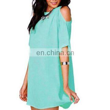 OEM Women Fashion Sexy Chiffon Blouse T-shirt Tops Casual Shirt Off Shoulder Blusas Plus Size Off Shoulder Latest Dress Designs