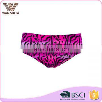 Latest nylon spandex pink leopard printed ladie's seamless slimming panty