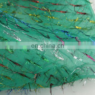 polyester decoration organza colorful feather yarn multicolor feather yarn