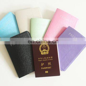 Leather Passport Cover with transparent id window travel accessories leather passport card holder