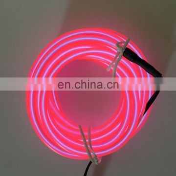 new generation high brightness strong colourful pink EL wire for car decoration