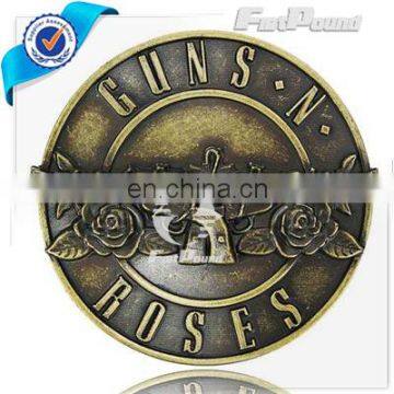 GUNS.N ROSES Anti-gold Metal Belt Buckle