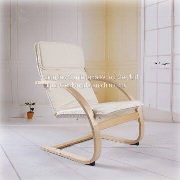 Cheap Affordable North Europe Style Living Room Wood Relax Chair photo-4