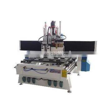 4*8 Italy HSD Boring Unit and Boring Head With Saw ATC Milling Woodworking Engraving Auto Tool Change Router