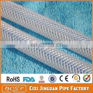 Hot Sale 50 Meters No Odor Beverage Use FDA Food Grade Medical Grade Flexible 3/4" Transparent PVC Fiber Reinforced Water Hose