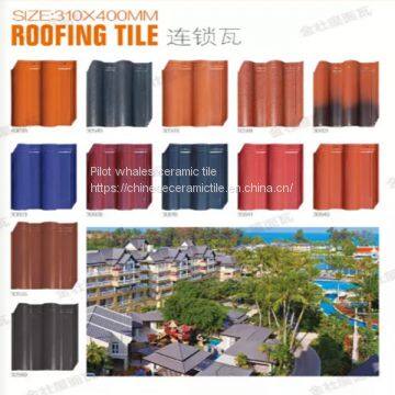 Blue/Black Color Matte/Glazed Spanish Clay Roof Tile With Good Price
