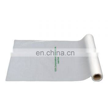 China factory price PLA based biodegradable compostable plastic produce bag on roll