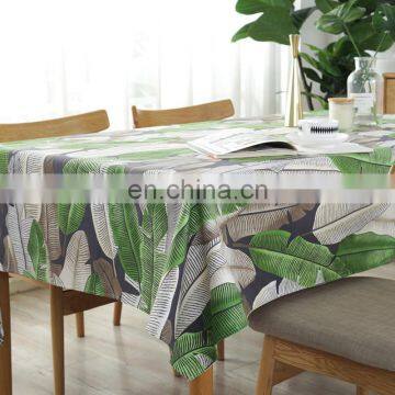 New Product Table Cloth Leaves Printed Hotel Table Cloth Rectangle Table Cloth photo-4