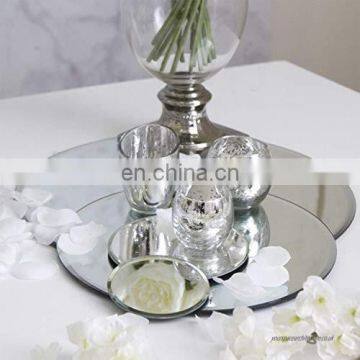 Rectangle Stainless Steel Plate Tabletop Serving Mirror Trays
