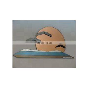 Wall Decorative Irregular Shaped Double Coated Silver Mirror