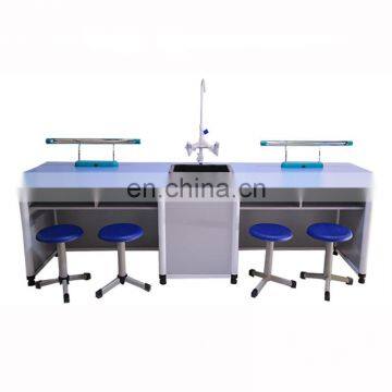 Primary school and middle school biology lab table used steel storage cabinets