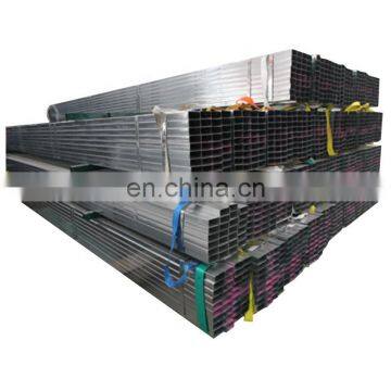 Tianjin factory 20x40mm rectangular hollow section 40x40 weight ms square erw pipe steel tube