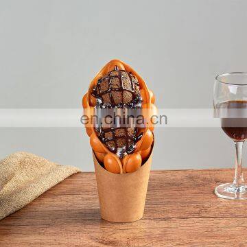 Simulation Eggettes Puff Ice Cream Hongkong Egg Waffle Bubble Waffles Sample Window Display Fake Food Props Model photo-6