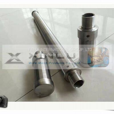 wedge strainer nozzle for filter equipment