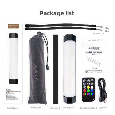 LUXCEO P200 RGB Luz LED Para Vídeo APP Control IP67 Iluminación de la Foto de la Cámara de la Lámpara 3000-6000k Para Youtube Tiktok Livestream photo-5