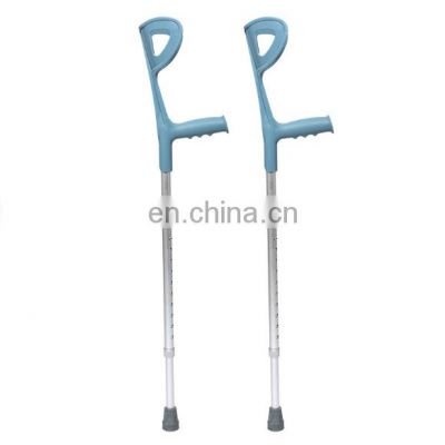 Plastic head adjustable cane walking stick forearm elbow crutches