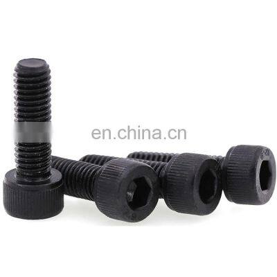 Black oxide DIN912 grade 8.8 hex cylindrical head with knurl socket head cap screw allen bolt hexagon