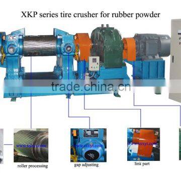 Professional convert waste tire into rubber powder machine