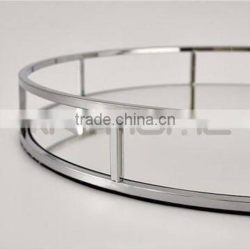 Environmentally Glass Mirror Luxury Tray photo-5