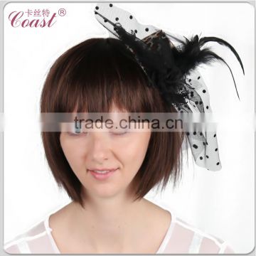 cheap novelty wholesale decorative hair clip mini hard top hats