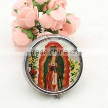 Hot sales catholic metal pill box