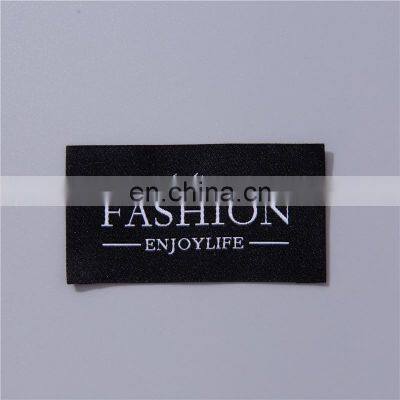 Garment Accessories Neck Size Printed Private Logo Custom Woven Tags Brand Woven Label Satin Clothing Labels