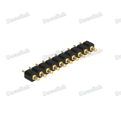 Dnenlink 2.54mm Pitch Single Row H2.5mm Straight DIP PogoPin Connector