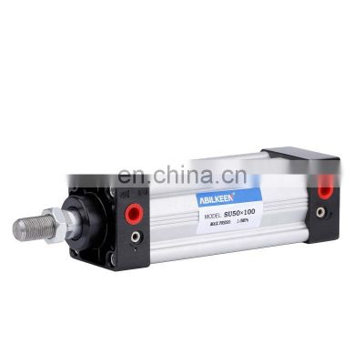 SU100*50 Best Selling Double Acting  Aluminum Alloy Standard SU Series Pneumatic Cylinder With Available Accessories