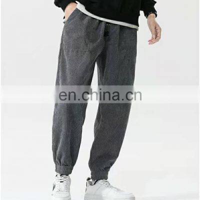 Custom Made Fashion Overalls Elastic Waist Corduroy Jogger for Men  Casual OEM Service