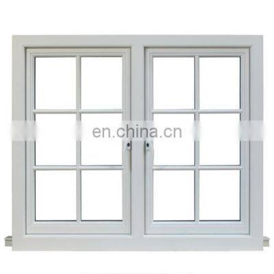 aluminum profile wood grill burglar design window