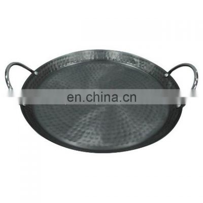 black round tray with handle