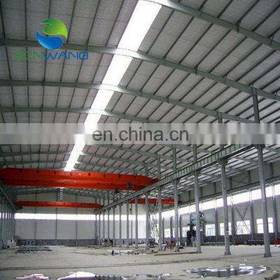 space frame steel structure building Prefabricated Structural Steel Building 10ton Crane for building