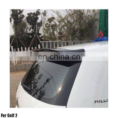 ABS Primer Painted Back Roof Spoiler For Golf 2 Rear spoiler WIth light