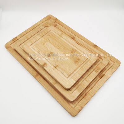 Amazon Hot Sell 3 Pieces Bamboo Cutting Boards for Home Hotel Kitchen photo-5