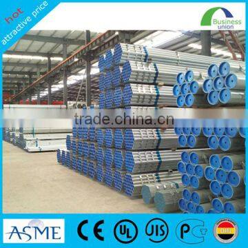 steel tube black steel galvanized pipe price