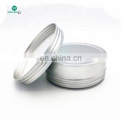 80g.120g.250g in Stock Cheap Matte Metal Screw for Lip Cream Case in White Gold Colorful Newest Popular Aluminum Tin