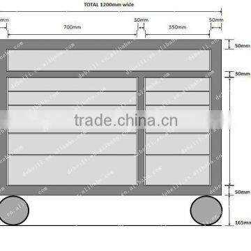 metal type Drawers tool Storage for workshop AX-1200-13D