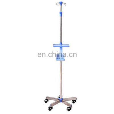 convenient and durable drip stand Medical IV pole stand adjustable Infusion pole  stand