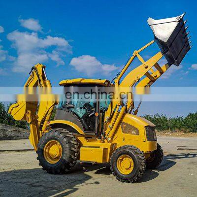 Multifunctional 2.5ton High Effciency Backhoe Loader With Hydraulic Hammer for Sale photo-4